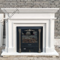 Classic Design Elegant carve  fireplace mantels white marble fireplace